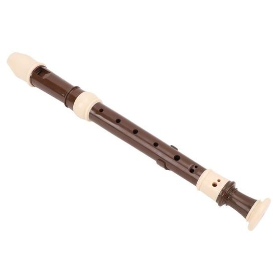 Flûte à Bec Soprano Baroque 8 Trous - En ABS Alimentaire, Pour Débutants Ou Enfants - Avec Sac Et Tige Nettoyage