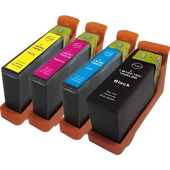 Lot De Cartouches D'encre Génériques Pour Lexmark 100XL (1 Noir + 3 Couleurs) - Haute Capacité