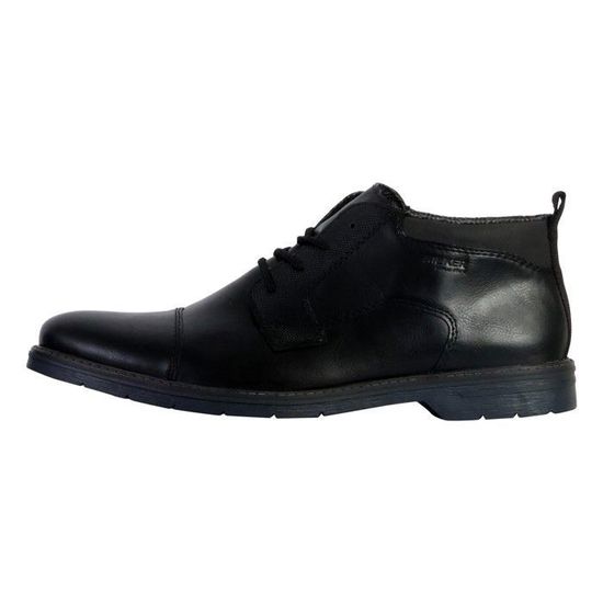 Rieker Homme 13740 Bottes à Lacets Cuir Confortables Avec Zip Et Membrane Imper-Respirante