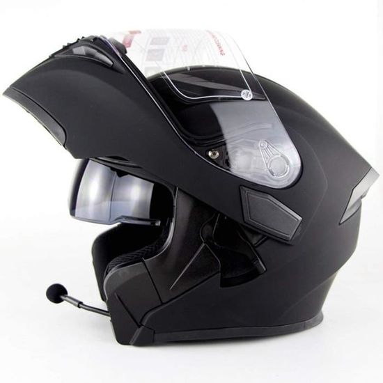 Casque Moto Modulable Bluetooth - Homologué ECE - Double Visière - Bluetooth 5.3 Intégré - Microphone - Taille M à XXL