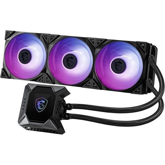 MSI MPG CORELIQUID K360 V2 Kit AIO Watercooling CPU, Pompe LCD avec Ventilateur 60mm, 3x ARGB
