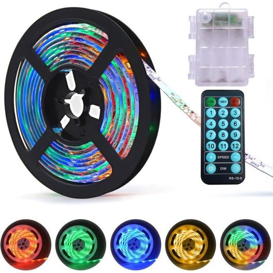 Ruban LED RGB 220V 5050 120leds/m Dimmable flexible IP67 Étanche Multicolore LED Bande Avec 1500W Panneau tactile de télécommande tactile pour Chambre,Bar,Intérieur/Extérieur