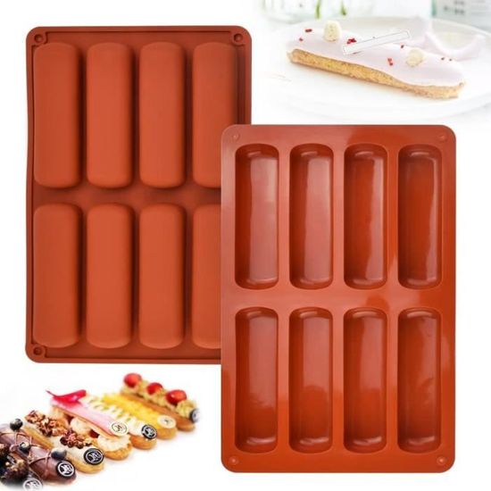 Moule Silicone Rectangle 40 Cavités - Pour Barres Céréales, Chocolat, Muffins, Résistant -60°C à 240°C - 12