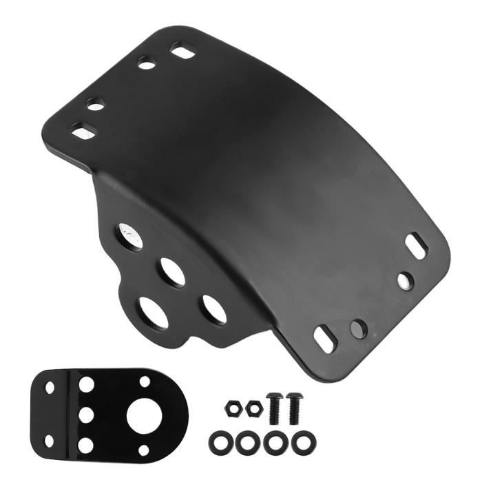 YUL Kit de Support Latéral de Feu Arrière de Plaque d'Immatriculation Adapté pour Cruiser-Bobber-Chopper Moto avec Essieux 3-4po