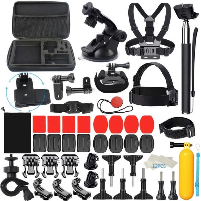 CAMERA SPORT - CAMERA FRONTALE Kit d'accessoires de sport en plein air 58-en-1 pour GoPro Hero7 - 6-5-3 + - 2 - Xiaomi - Xiaoyi -