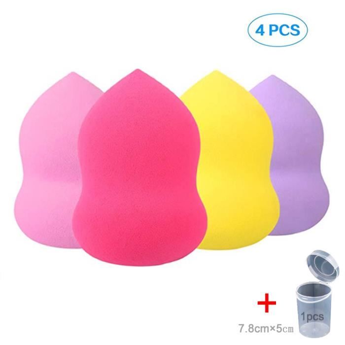 4 Pièces Oeuf de Maquillage Ensemble Éponge de Maquillage Pour Fond de Teint Mélangeur de Maquillage Foundation Puff Multi Forme