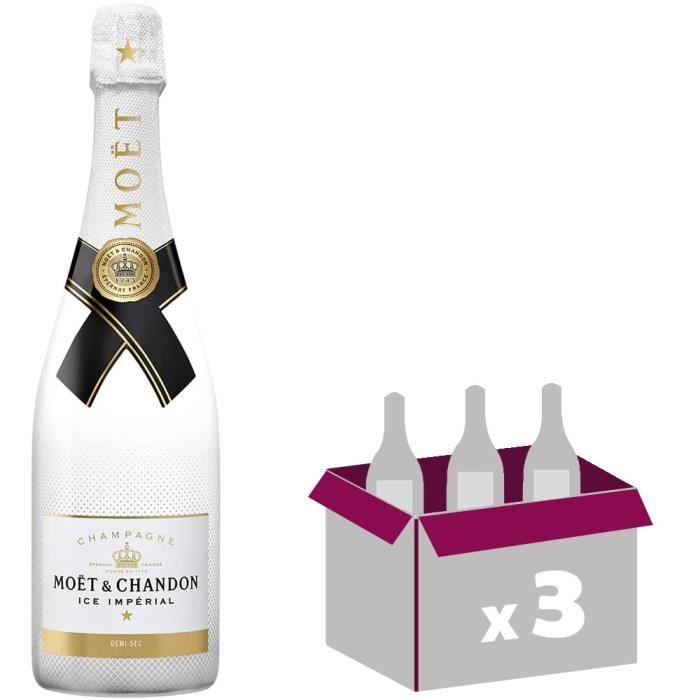 3X Moët et Chandon Ice Impérial Brut 75cl - Champagne