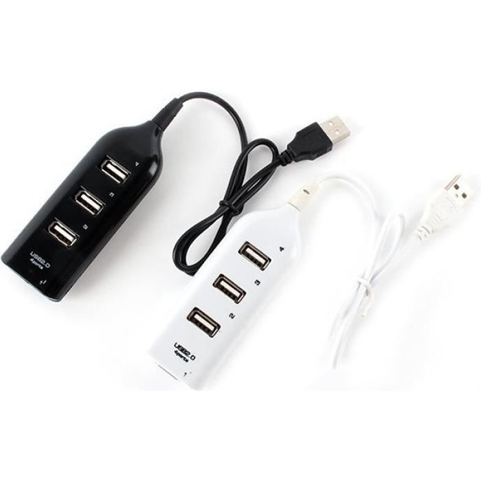 1 Pcs Haute Vitesse Mini Slim 4 Port Hub Usb Hub 4 Port Multiples Expander Adaptateur Convertisseur Pour Pc Portable Tabs Usb Hub