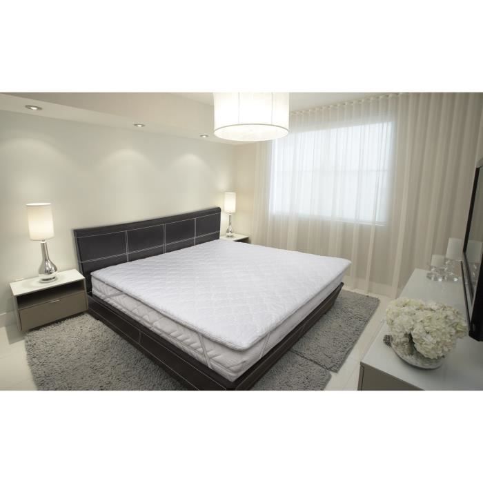 ABEIL Sur-matelas 140x190 cm - Mousse alvéolée 6 cm - Confort optimal