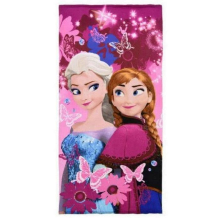 Drap de plage Frozen rose - unique