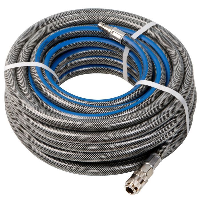 Tuyau air 10x17mm long.15m, 20 bars avec raccords rapides universels