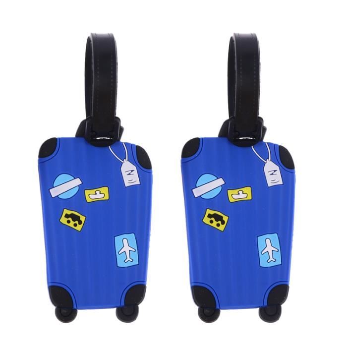 2pcs Accessoires de voyage Étiquettes à bagages en polyéthylène PVC Étiquette d'identification de la VALISE OU BAGAGE VENDU SEUL