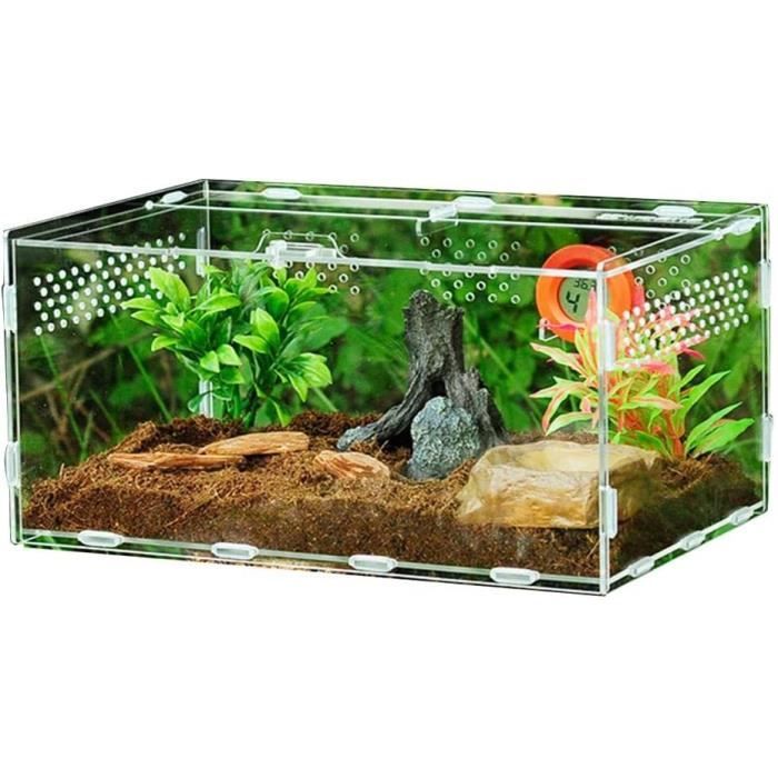 Terrarium Acrylique -Reptile Breeding Box Acrylique Transparent Pet Reptile Box Acrylique Reptile Terrarium Petit Pet Re 739700