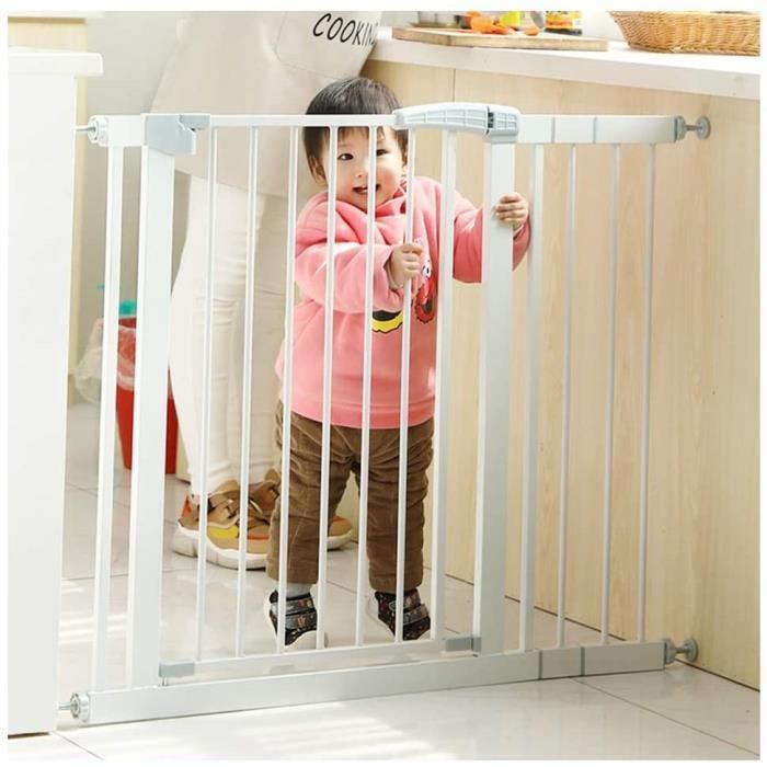 ZEMIN Barriere De Securite Enfant Chien Escalier Porte Ajustable Escalier À Travers La Marche for Les Enfants Les Tout-Petits d A504