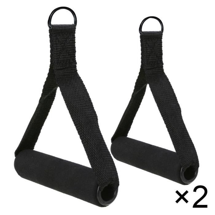 Poignées élastiques en mousse Extra larges pour la gymnastique, 1 paire, accessoires de fitness~Black JS1382