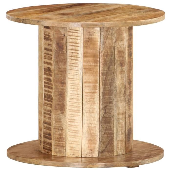 ����7718Luxueuse Moderne- Table d'appoint table Basse de Salon Bouts de canapé Style Contemporain Scandinave- ronde 50x50x46 cm Bois