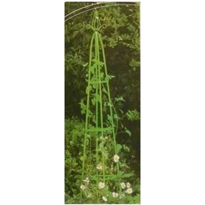 tuteur obelisque pour rosier ou plantes grimpantes