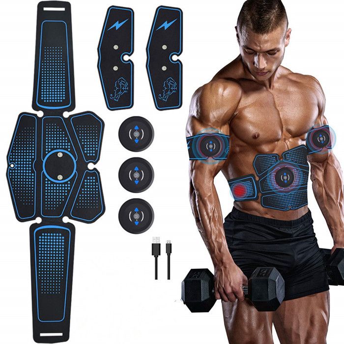 CONFO® ceinture abdominale électrostimulation appareil musculaire bras biceps stimulation électrodes sport fitness fitness entraînem
