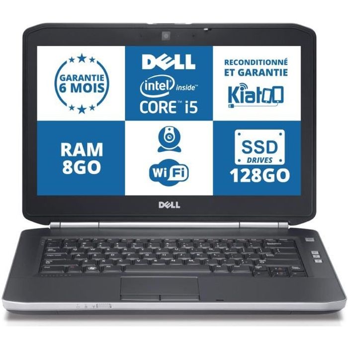 ordinateur portable dell latitude e5420 core i5 8go ram 128 go ssd drives,wifi