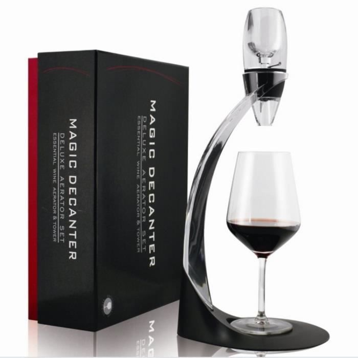 Excelvan Décanteur à Vin Aérateur à Vin Ensemble Complet de Luxe Filtre Support Outil et Socle Pour Vin