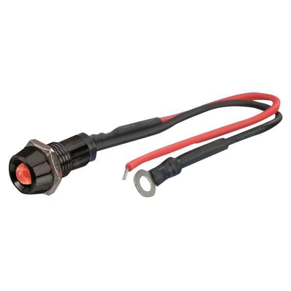 LED de contrôle FOLIATEC avec réflecteur rouge fire