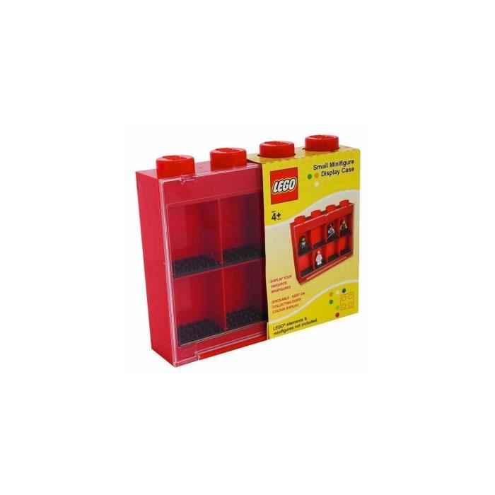 LEGO - VITRINE FIGURINES 8 CASES - ROUGE