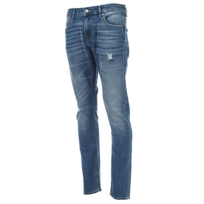 Jean Guess Chris Langford Pour Homme En Bleu Denim.