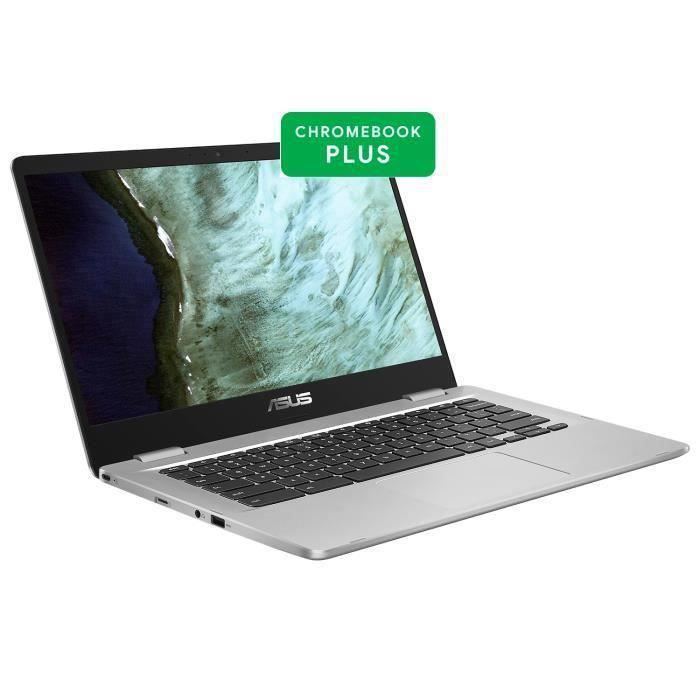 Ordinateur Portable Chromebook ASUS C423NA-BV0051 - 14- HD - Intel Celeron N3350 - RAM 4Go - Stockage 64Go eMMC - Chrome OS - AZERTY
