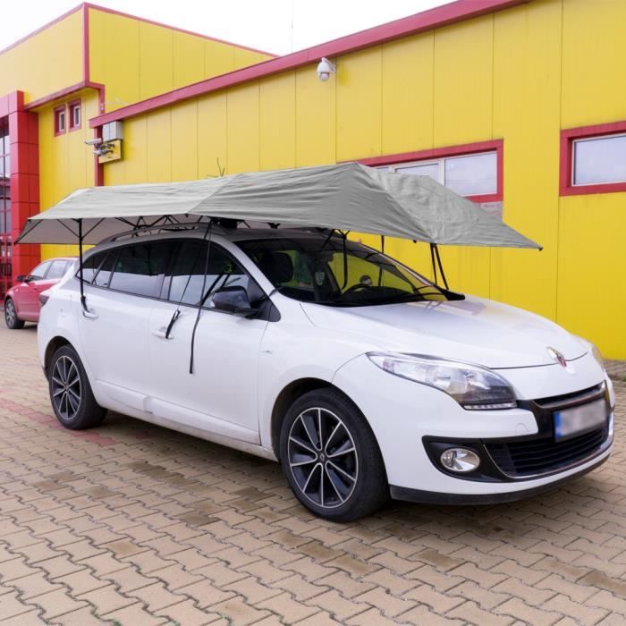 Parapluie de voiture PNI SilverShade One, avec démarrage à distance, 4600x2300mm, résistance à l'eau, anti UV, batterie intégrée