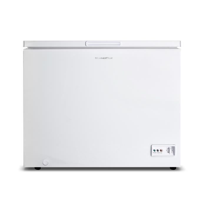 SCHNEIDER - SCCFD354W - Congélateur coffre - 345 Litres - Autonomie 30H - Décongélation manuel - Blanc
