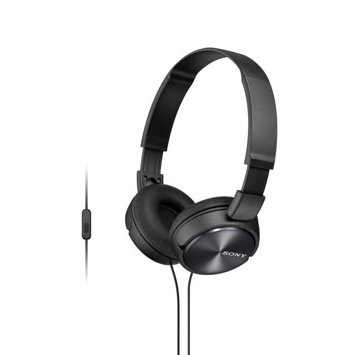 Sony MDR-ZX310APB Casque Pliable avec Microphone - Noir
