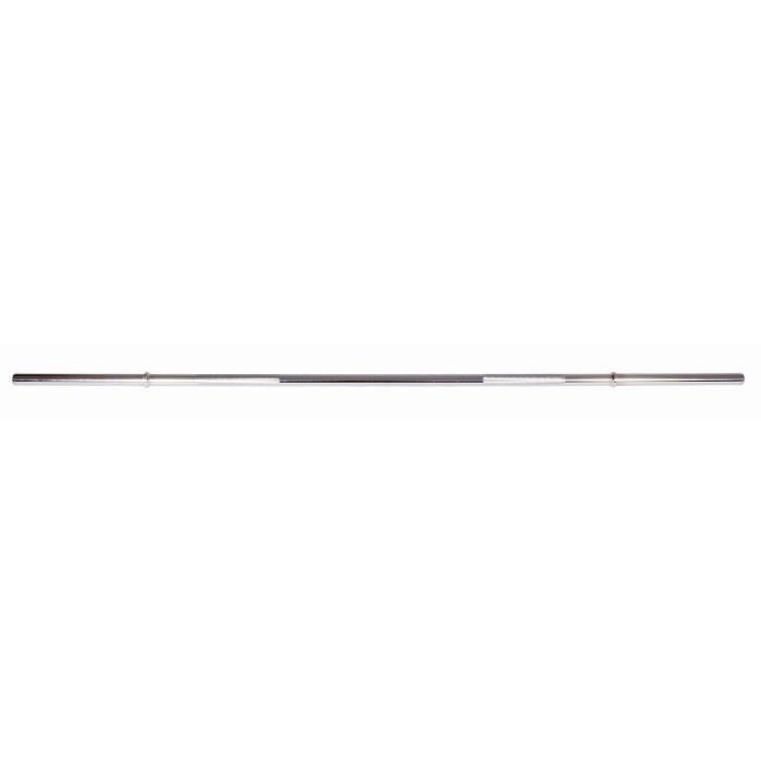 Barre de musculation SportPlus - Barre d'Haltères, diamètre : 30 mm - Chromée - 2 Colliers à Ressort inclus