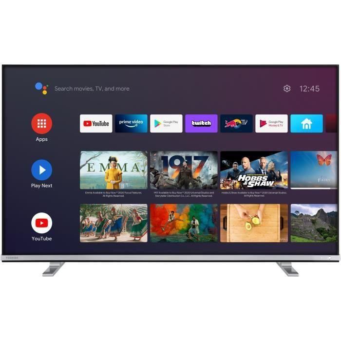 TOSHIBA 43UA4B63DG TV LED UHD 4K - 43- (108 cm) - Android TV - 4 x HDMI - 2 x USB