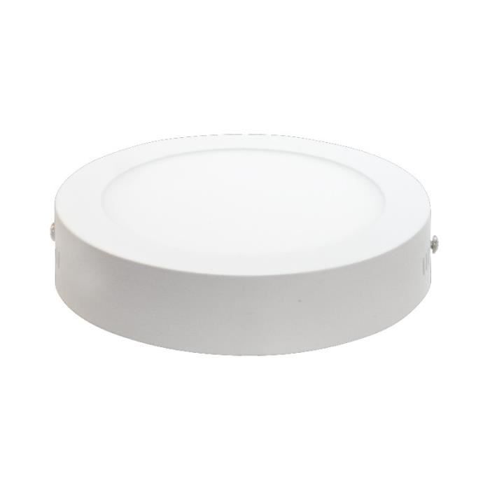Vision-EL - Plafonnier LED Blanc Ø220mm 18W 6000°K