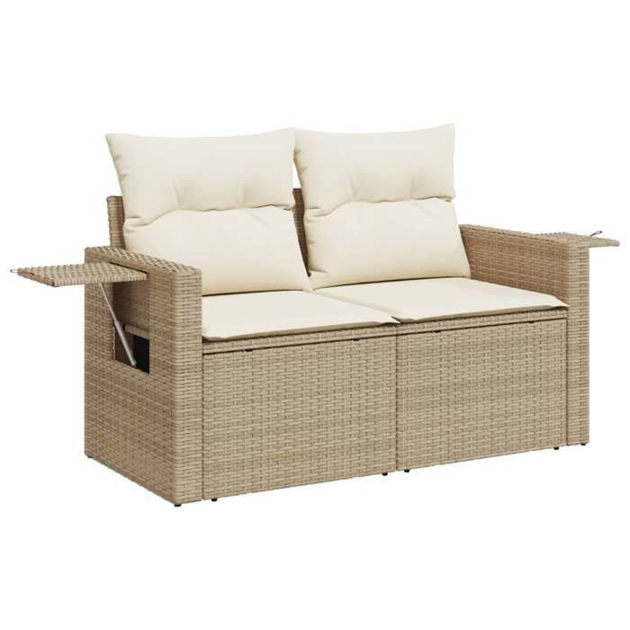VidaXL Canapé 2 places Jardin Résine tressée - vue 5