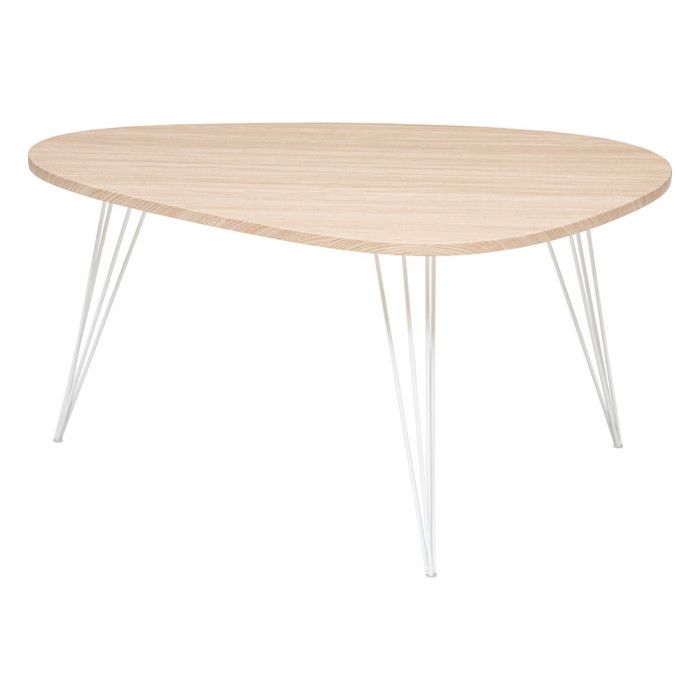 Table basse Neile moyen modèle 97 x 65 cm Atmosphera - Rouge