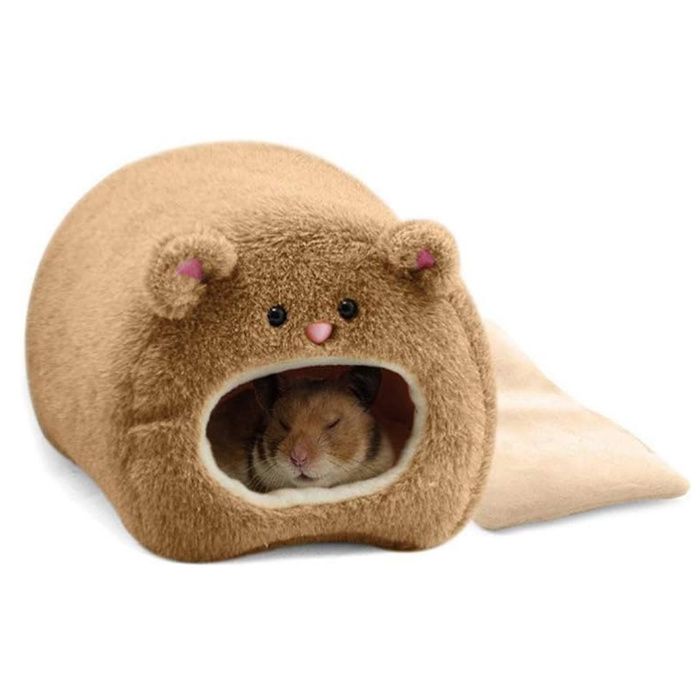 Comparer les prix de Lit pour hamster - GIGICIAL - 11x11x10 cm - Coton - Intérieur - Rond