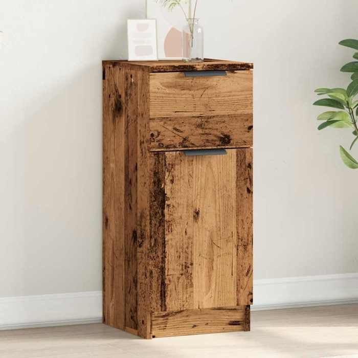 vidaXL Buffet vieux bois 30x30x70 cm bois dingénierie armoire meuble de rangement organisateur de maison placard 856951