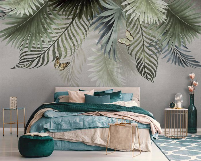 Papier Peint Panoramique 310x210cm 3D Effet Jungle Tropical Feuilles ...