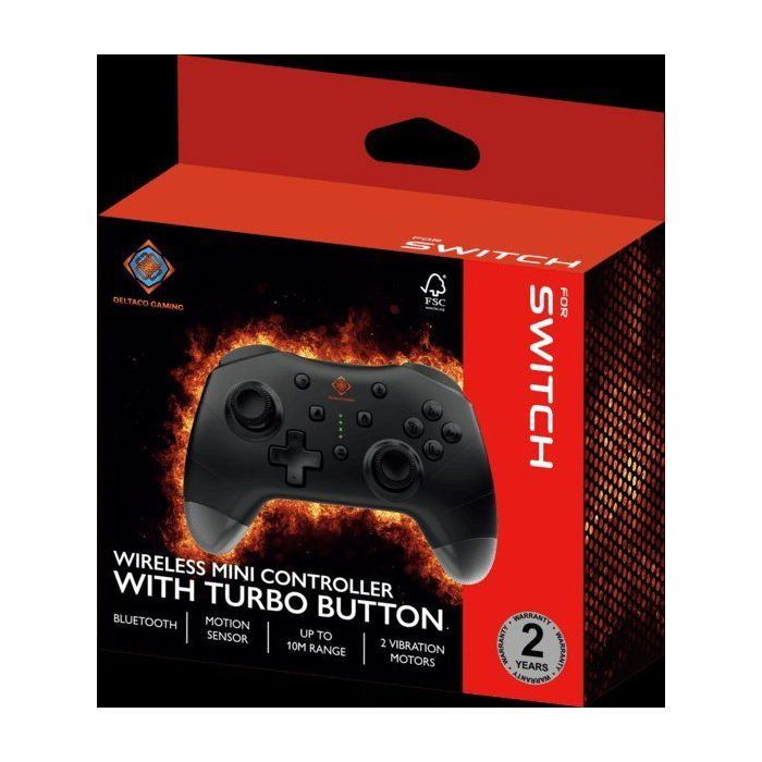 Manette de jeu - Deltaco - Pad Mini - Sans fil - Noir - Compatible Switch/PC/Mobile