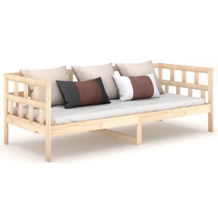 SOLDES dAutomneLit de repos/Canapé de jour Simple - 1 Personne - bois de pin massif 90x190 cm - HOMEFR2573