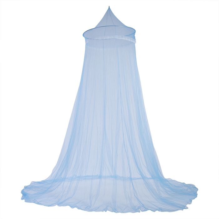 Rideau à baldaquin de lit en dentelle pour enfants élégant princesse moustiquaire pour chambre de filles literie (bleu) -SALALIS
