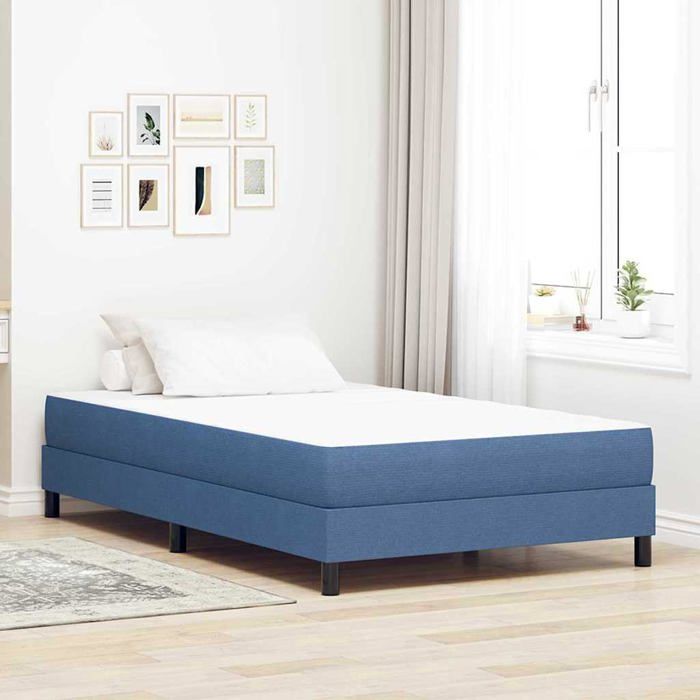 Matelas à ressorts ensachés - vidaXL - 120x190 cm - Bleu - Ressorts individuels - Confort optimal - Design moderne