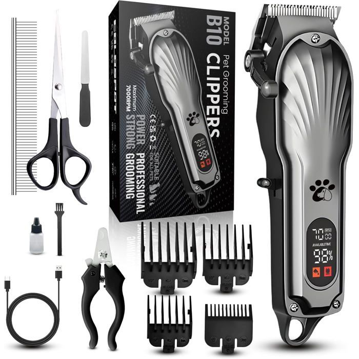 Comparer les prix de Tondeuse pour chien professionnelle - SIGHTMARK - Sans fil - Écran LED - Rechargeable - Faible bruit