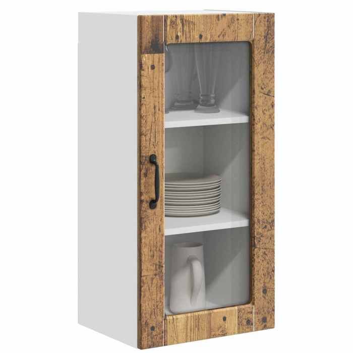 SOLDES DHIVER®Armoire de Salle à manger/sideboard - Marron Cabinet de cuisine - Bois Ancien - 40 x 31 x 80 cm - 76115