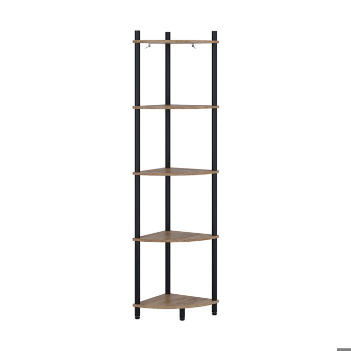 Étagère dangle Bivio 29x133cm avec 5 compartiments de rangement Chêne de force doré/Anthracite Vicco 57474