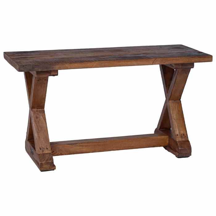 Marron Meuble dentrée - banc Naturel 85x35x47 cm Bois massif de récupération m6131