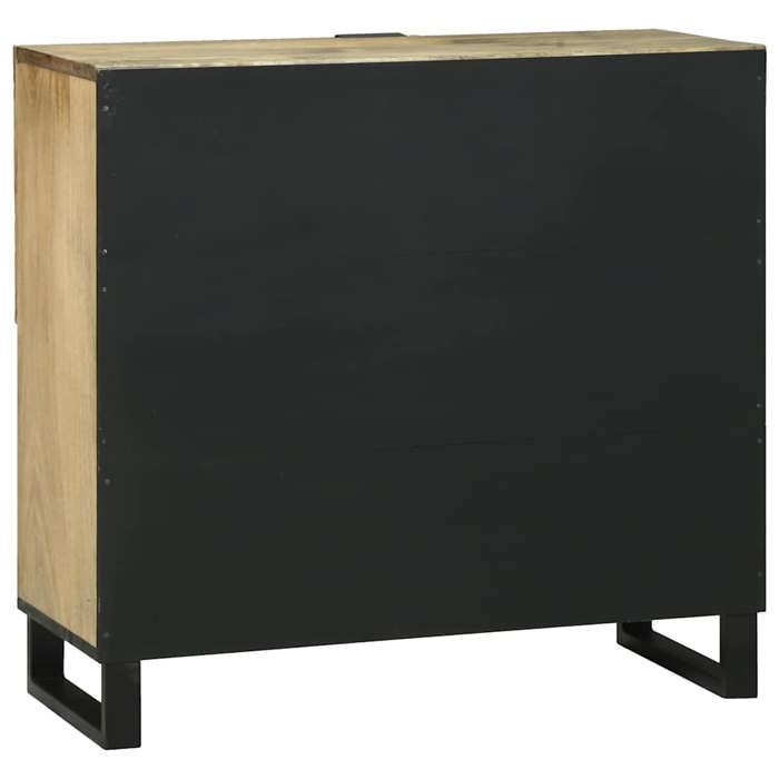 Buffet 80x33.5x75 cm en bois massif de mangue_2 ans garantie_56049