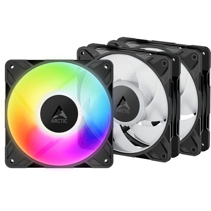 Arctic P12 Pro A-RGB Pack de 3 Noir - vue 2