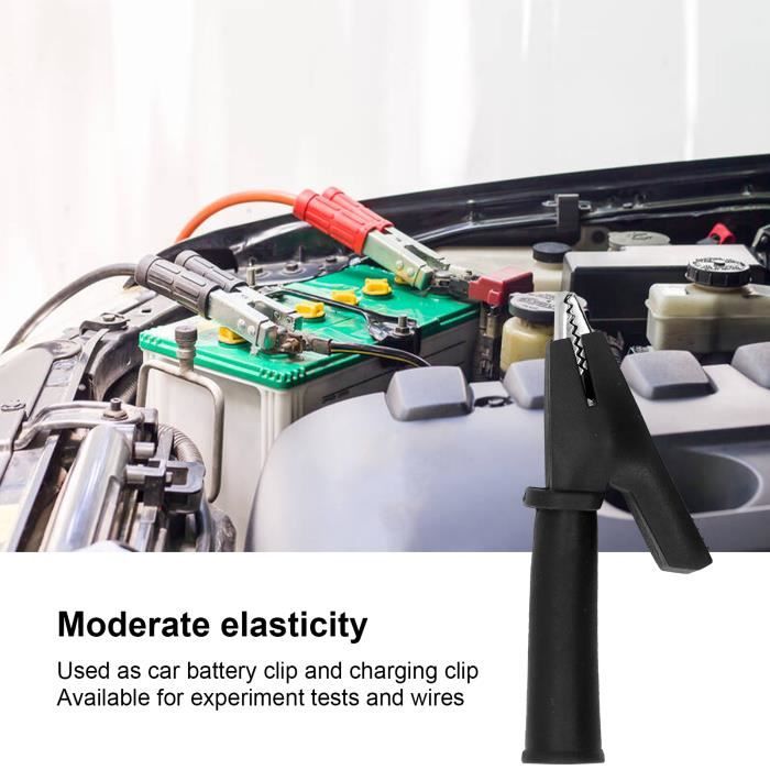 Lot De 10 Câbles De Test Avec Pinces Crocodile – 50cm – Multicolores – Pour Laboratoire & Électronique